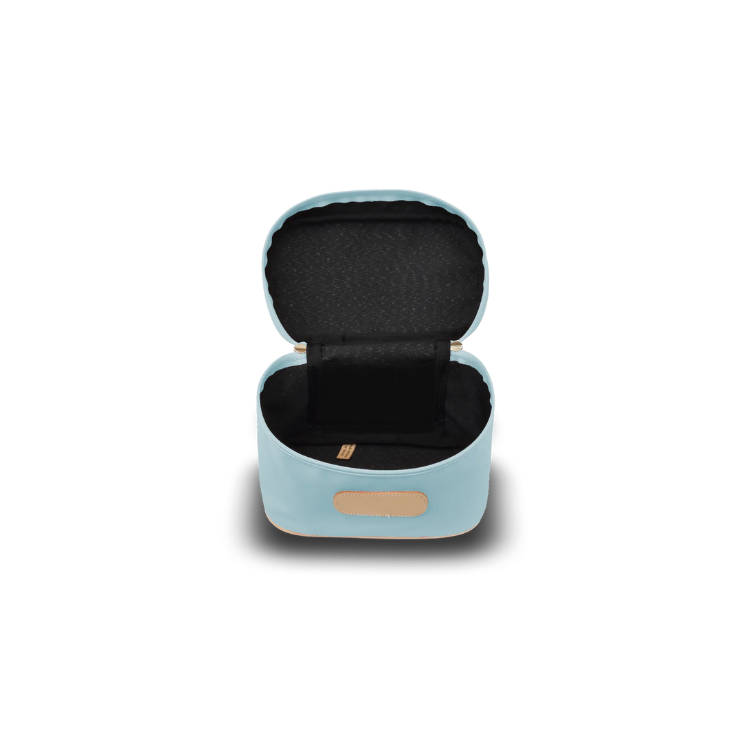 Jon Hart Makeup Case | Ice Blue Coated Canvas