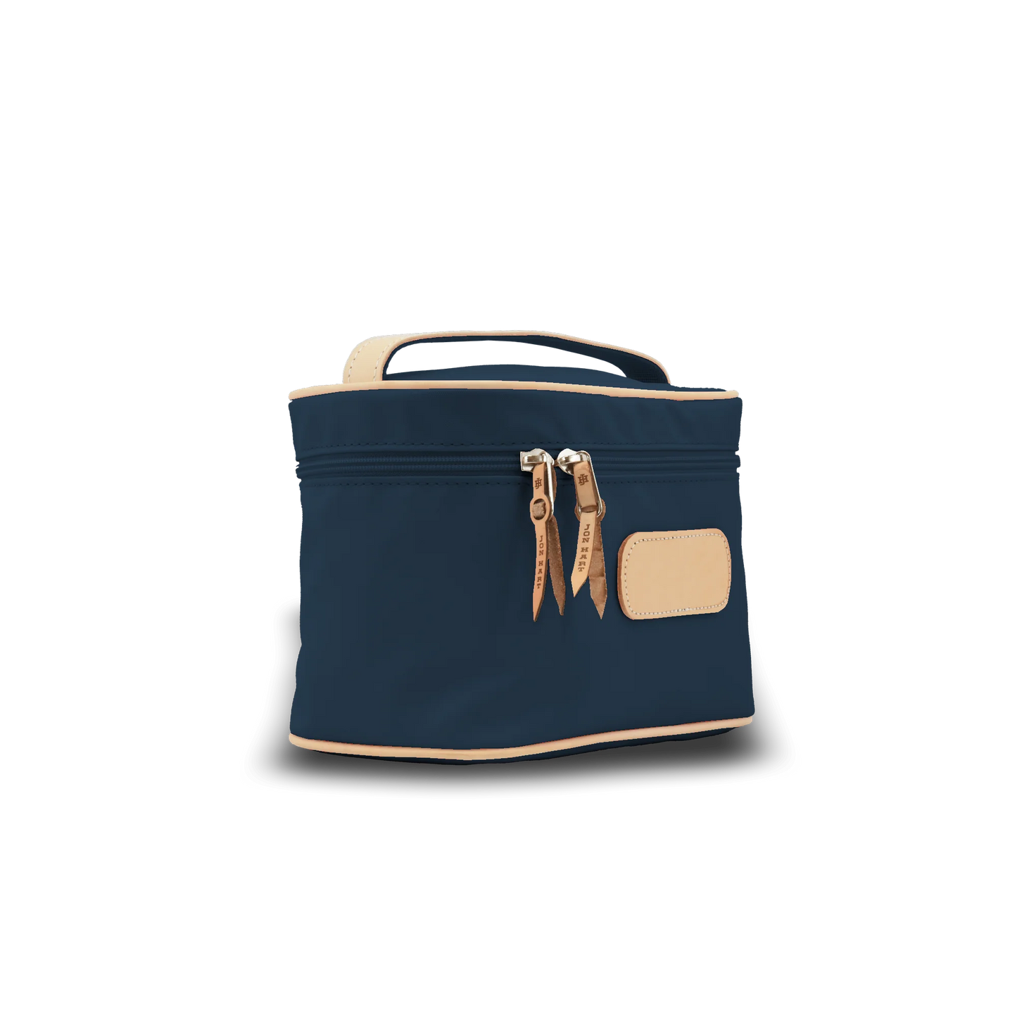 Jon Hart Makeup Case | Navy Coated Canvas - JH Symbol