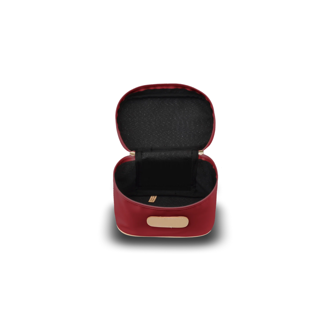 Jon Hart Makeup Case | Red Coated Canvas