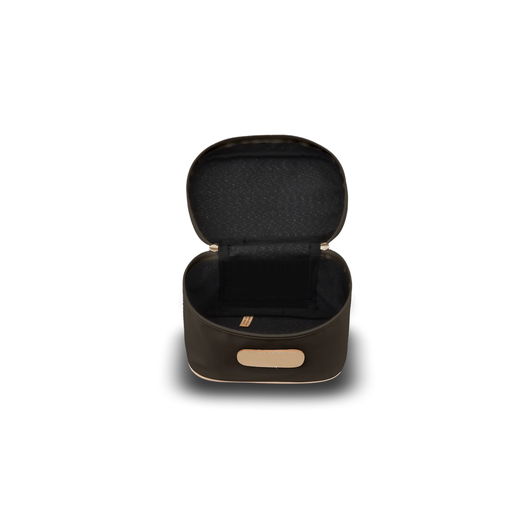 Jon Hart Makeup Case | Espresso Coated Canvas