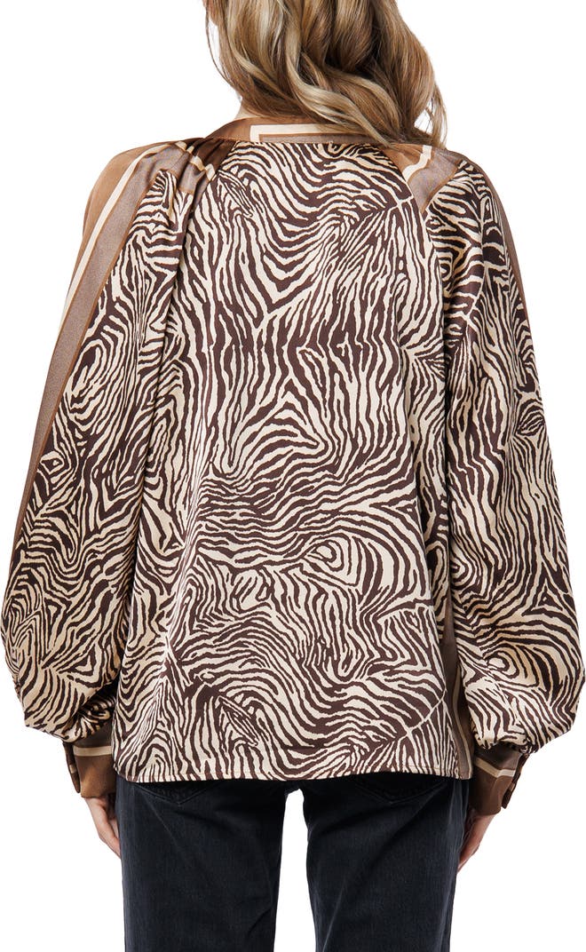 Animal Scarf Print Shirt
