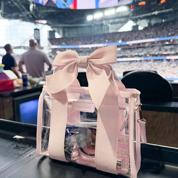 Stadium Tote with Strap | Ballet Pink Bow