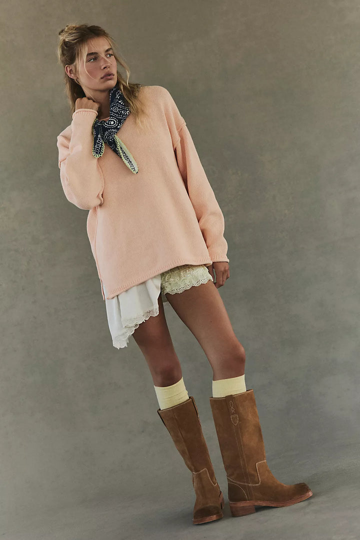 Free People Blaze Pull On Boot / Toffee Suede