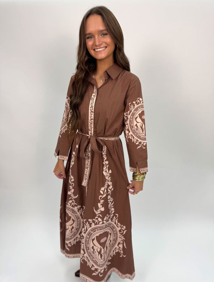 CHELSEA SHIRTDRESS | POPPY MOCHA
