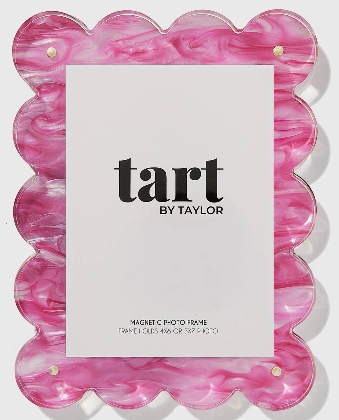 Tart By Taylor Marbled Pink Acrylic Picture Frame