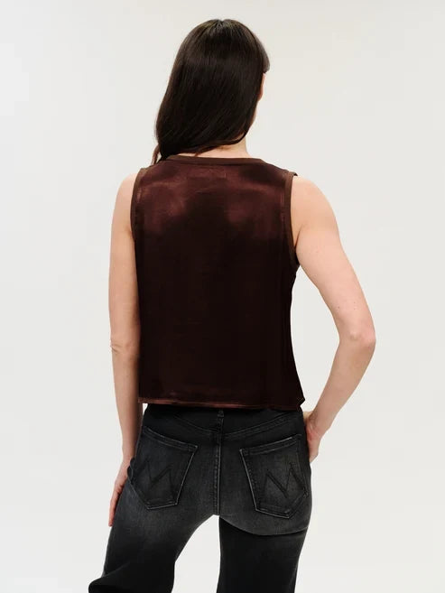Rossa | Satin Tank Brown