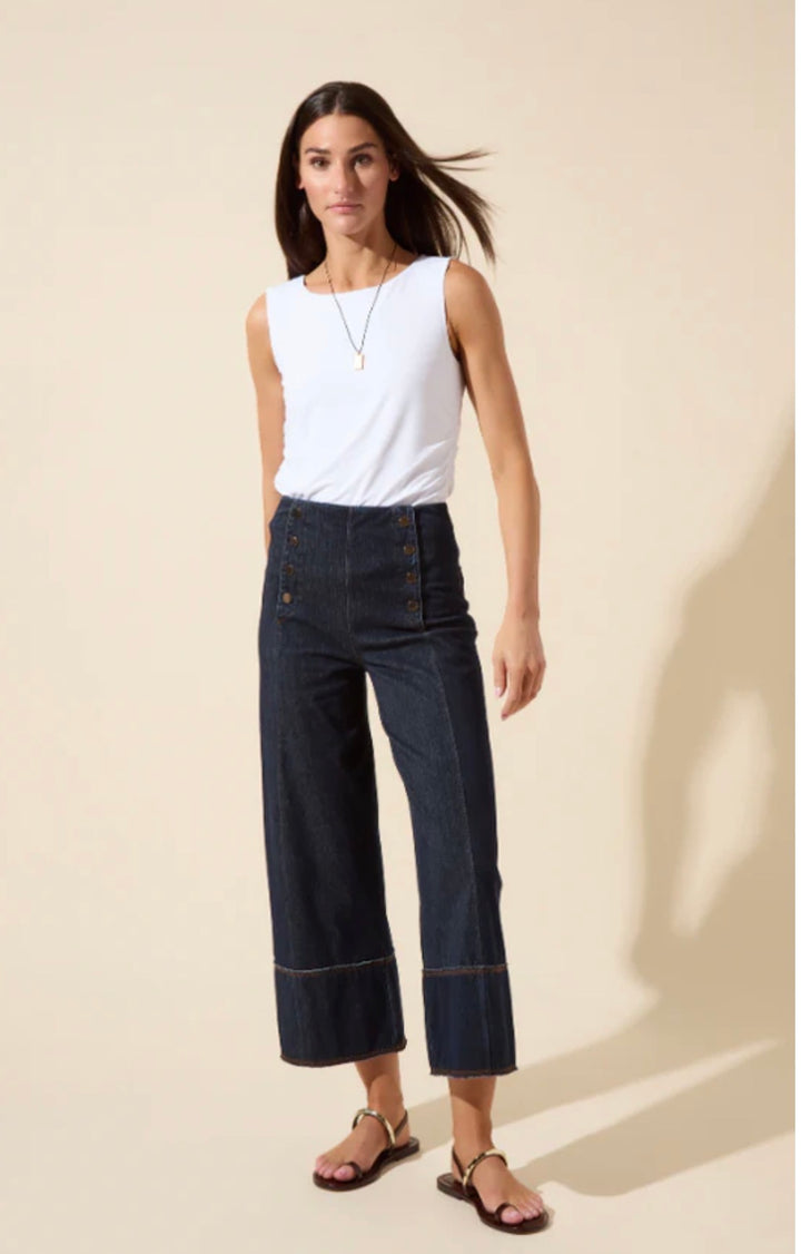 Kaia Wide Leg Denim | Indigo