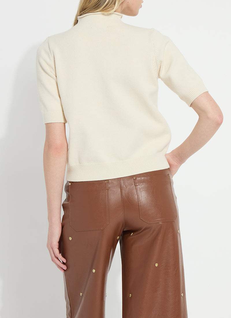 Delphine Short Sleeve Sweater | Buttercream