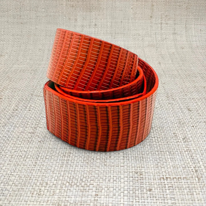 Garland Red Leather Belt Band