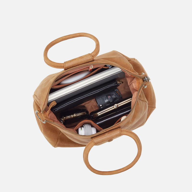 Sheila Medium Satchel | Whiskey