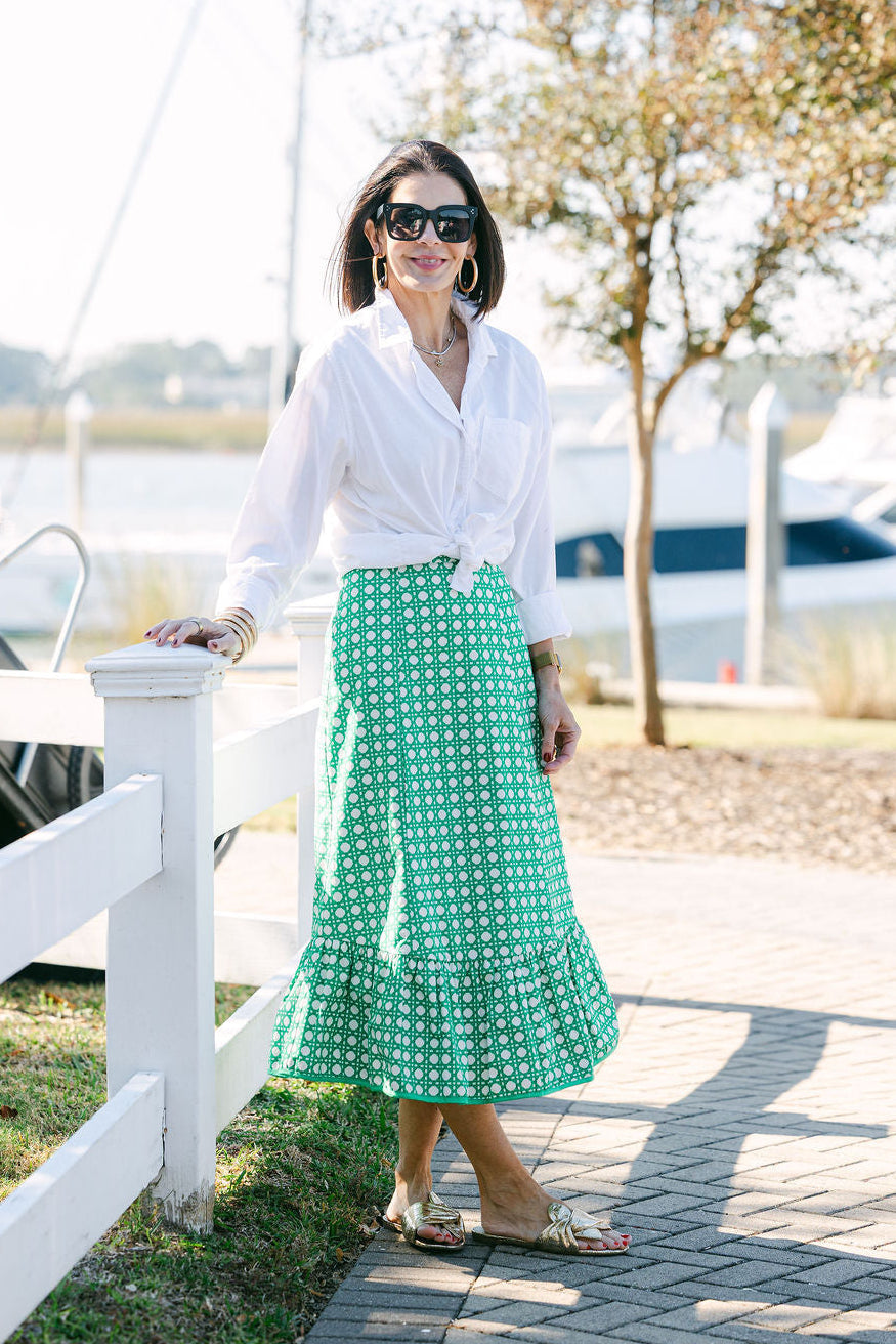 Garland Bags Addie Skirt | Green Cane