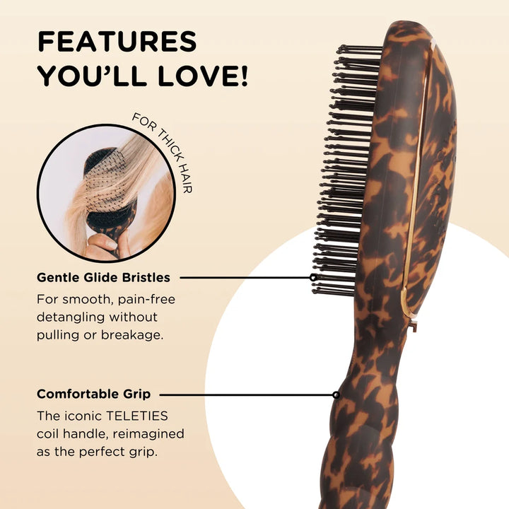Detangler Hair Brush for Thick Hair | Tortoise