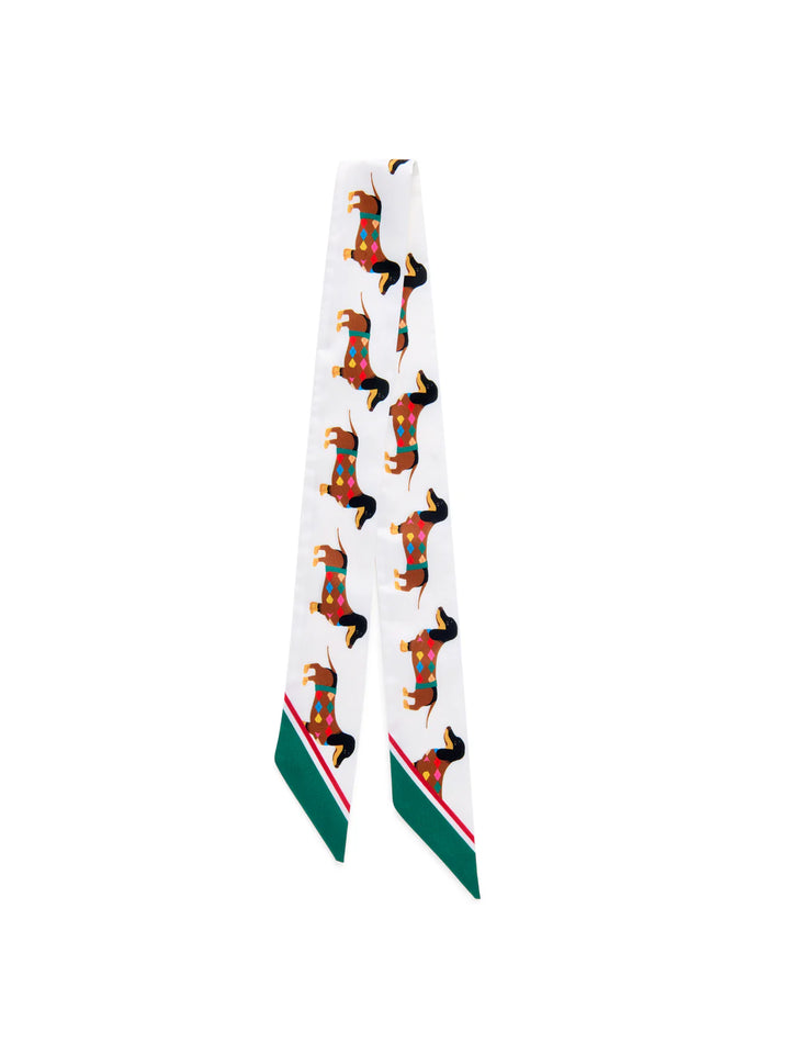 Doggies Twilly Scarf, Ivory