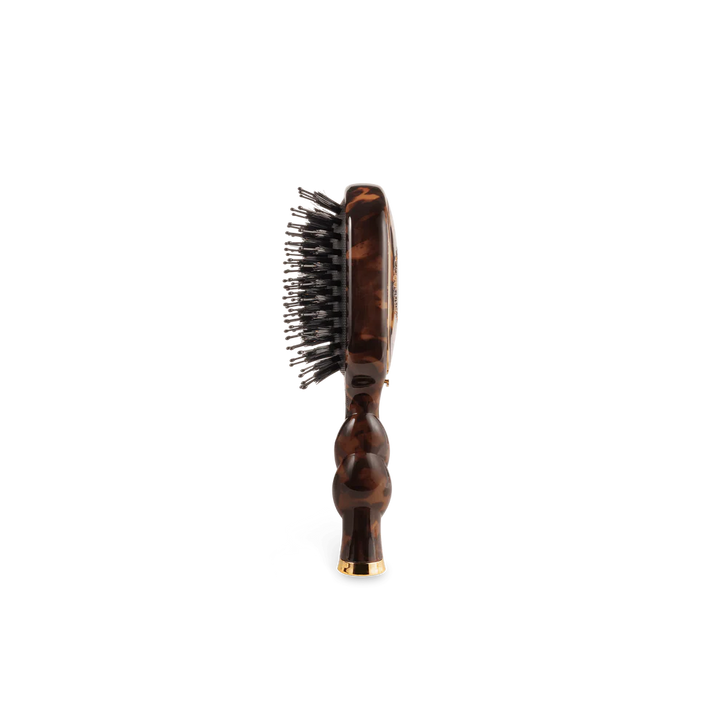 Mini Boar Bristle Hair Brush | Tortoise