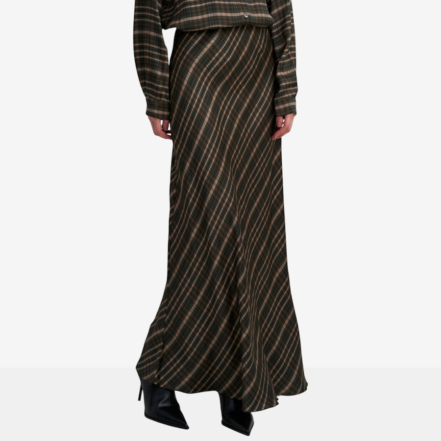 Meadow Skirt | Green Plaid