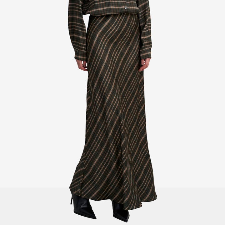 Meadow Skirt | Green Plaid