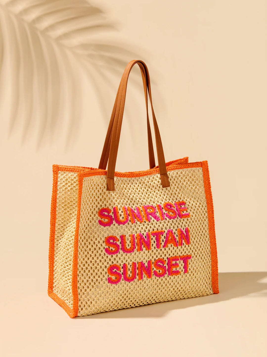 "Sunrise Suntan Sunset" Tote, Natural