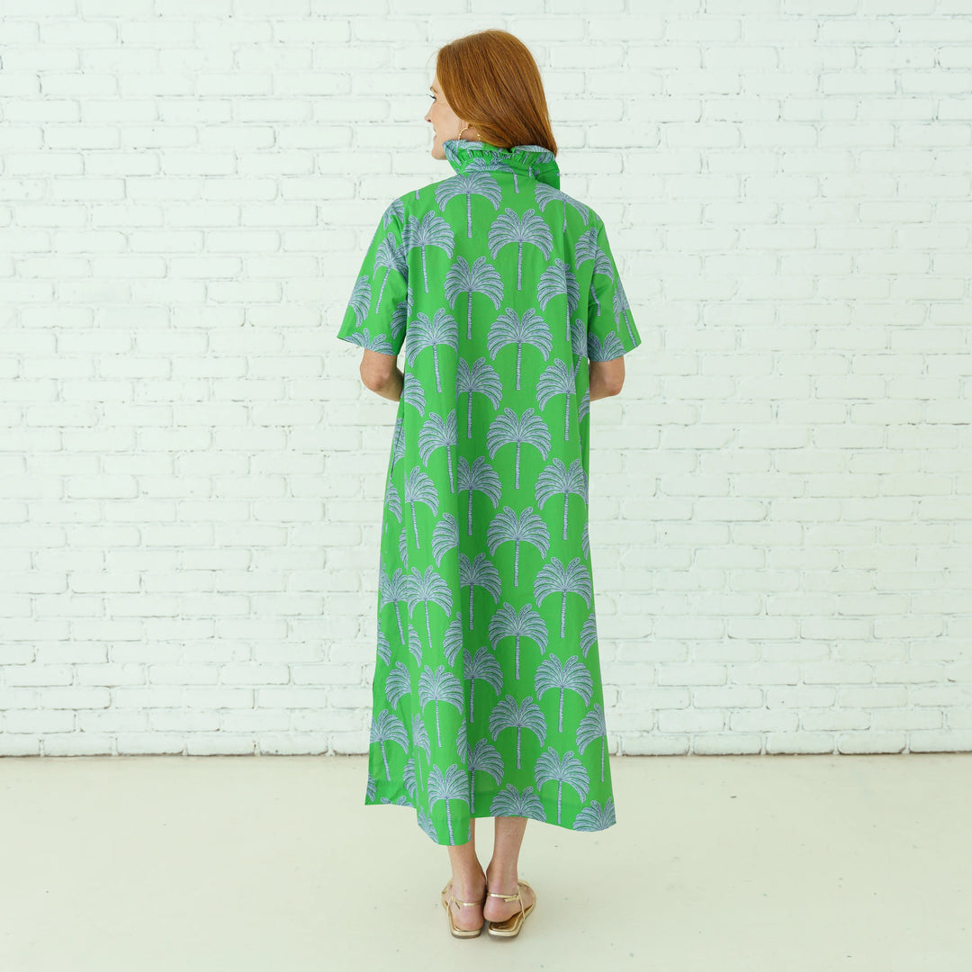 Georgia Palm Dress Green