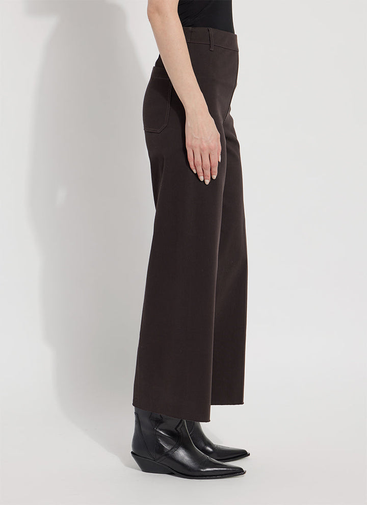Erin Hi Waist Wide Leg Denim | Double Espresso