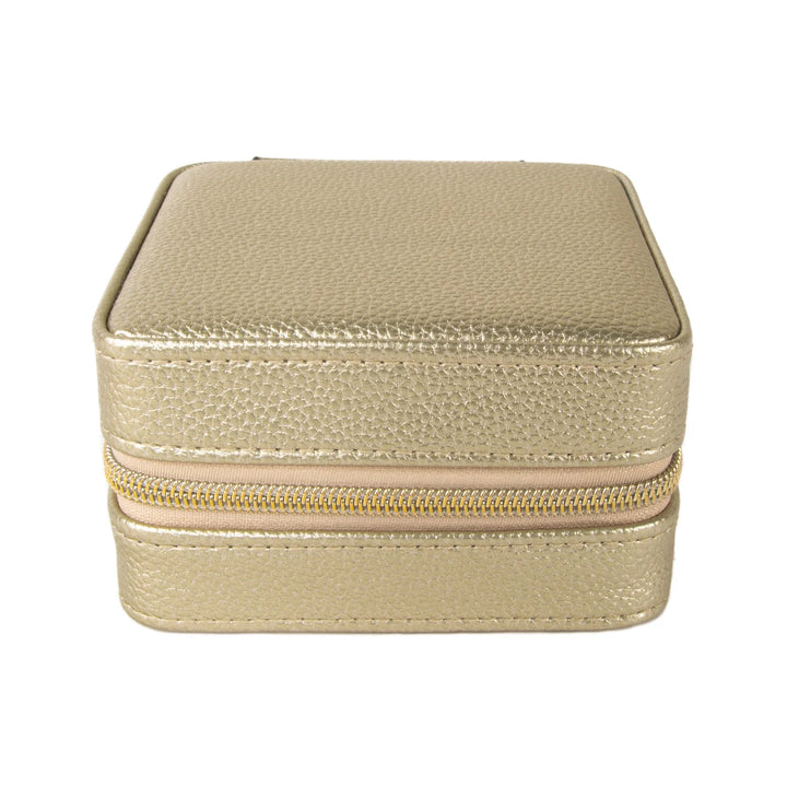 Leah Travel Jewelry Case | Gold