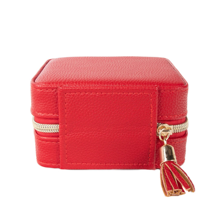 Leah Travel Jewelry Case | Red