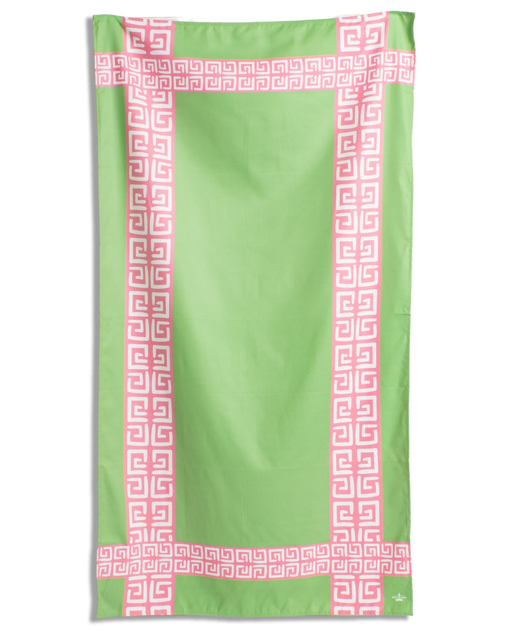 The Royal Standard Cabana Cove Giant Beach Towel | Green/Pink/White