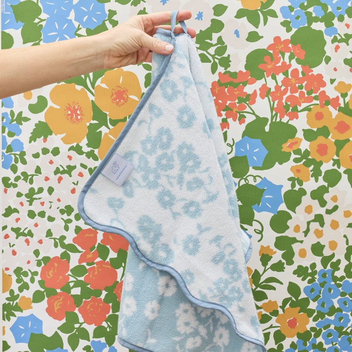 Patterned Scallop Hand Towel | Sea Glass Margot