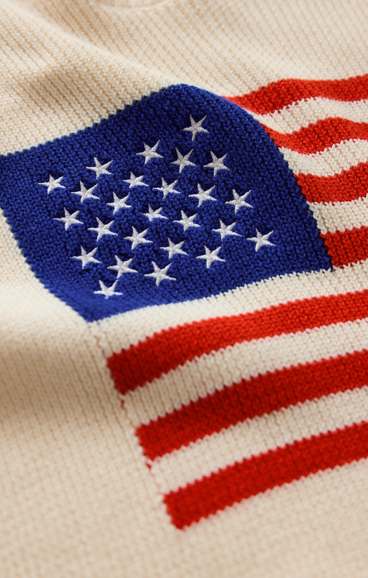 Sleeveless Patriot Sweater | Cloud