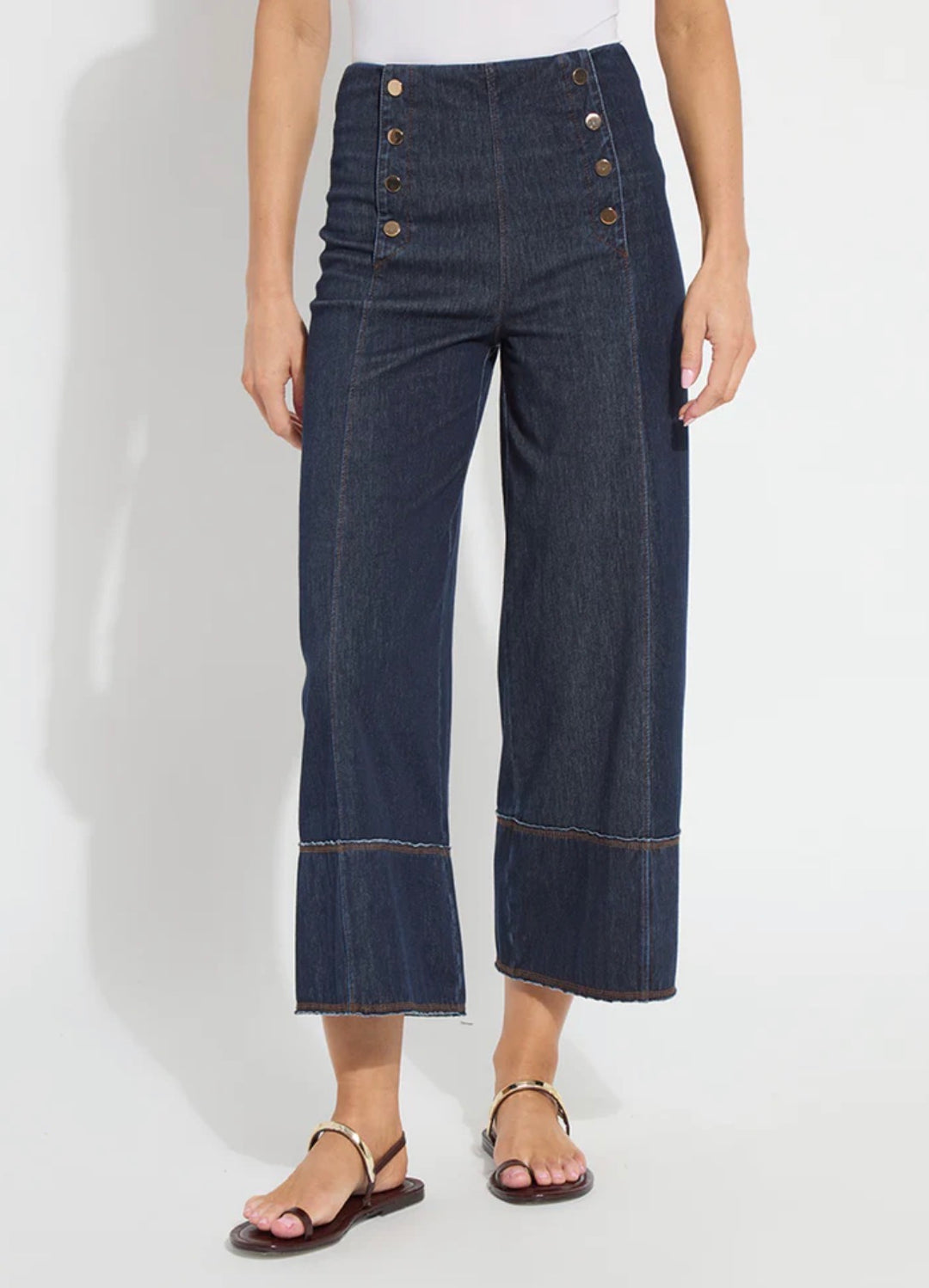Lyssé Kaia Wide Leg Denim Indigo