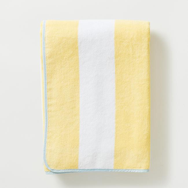 Weezie Beach Towel | Yellow Stripe