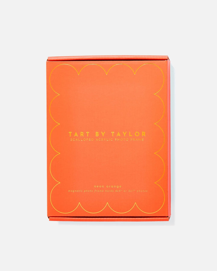 Neon Orange Acrylic Frame