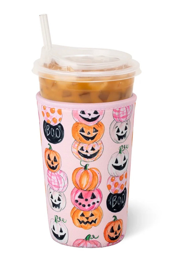 Swig Life Pumpkin Stacks Iced Cup Coolie Medium 