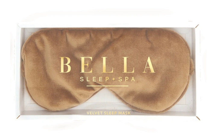 Bella Sleep &amp; Spa Velvet Eye Mask Flax
