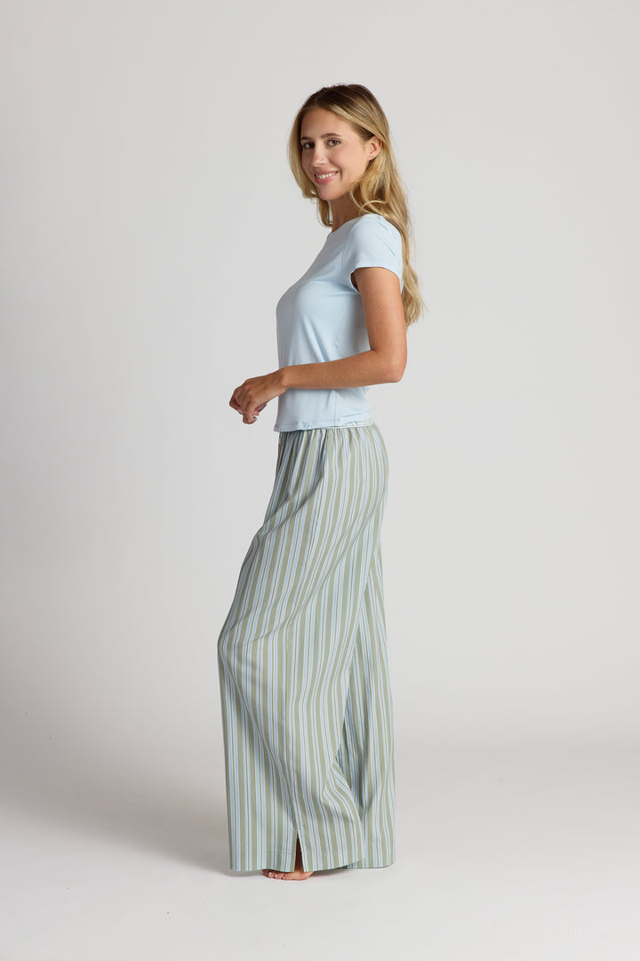 Cotton Printed Pants | Sky and Sage