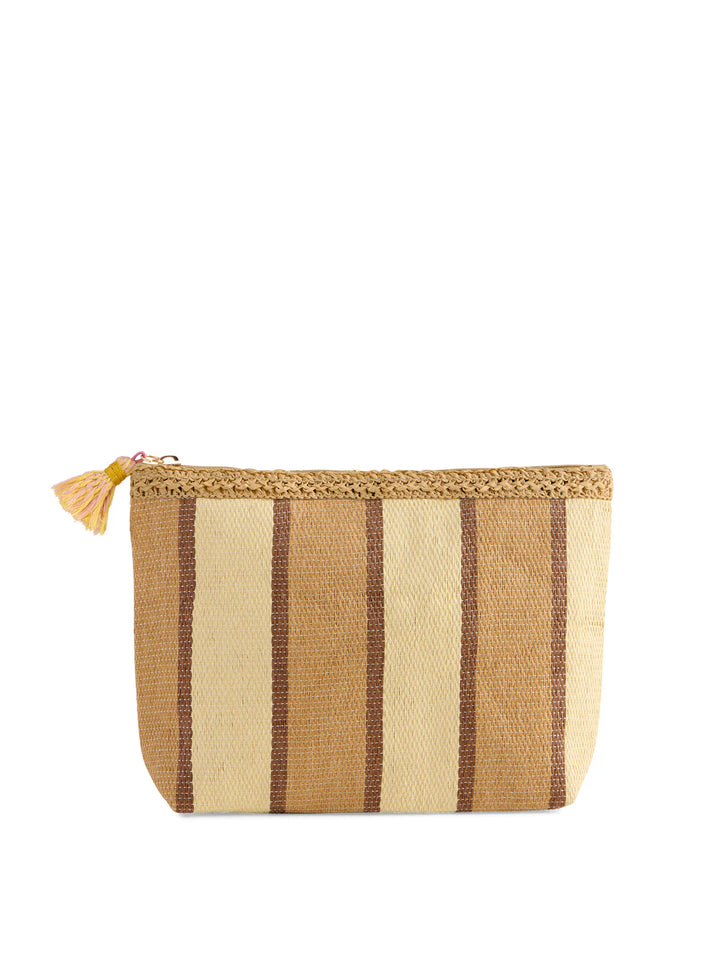 Capri Zip Pouch: Tan
