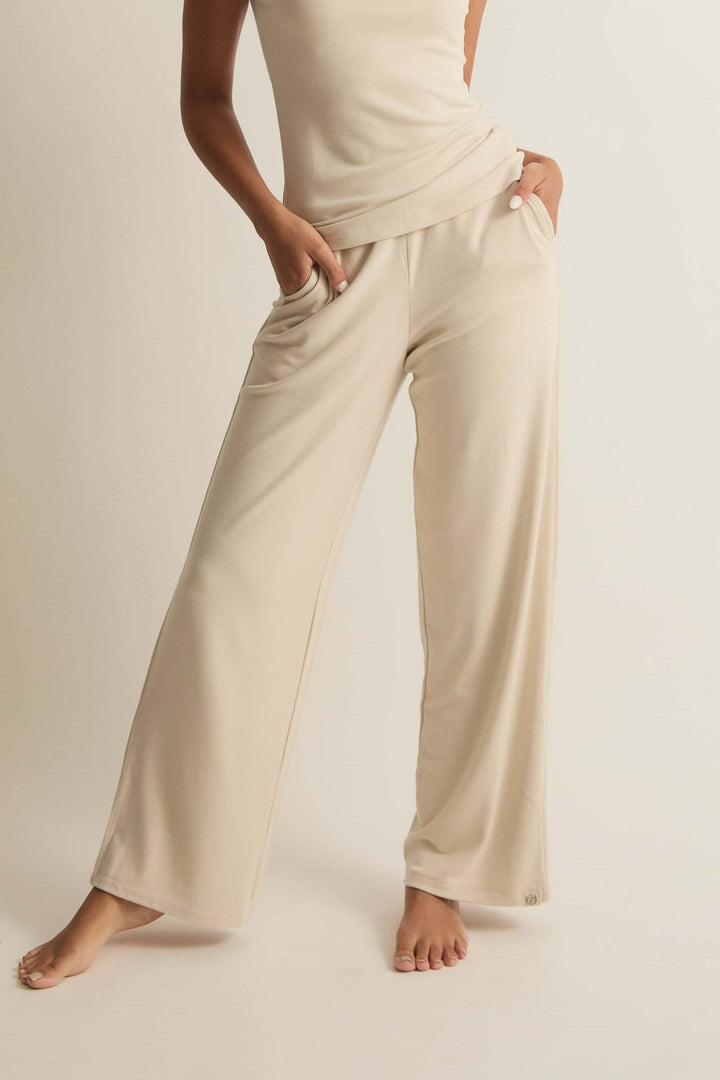 Faceplant Dreams Soft Collection Straight Leg Pant / Oatmeal