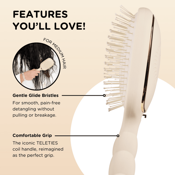 Detangler Hair Brush for Medium Hair | Tan