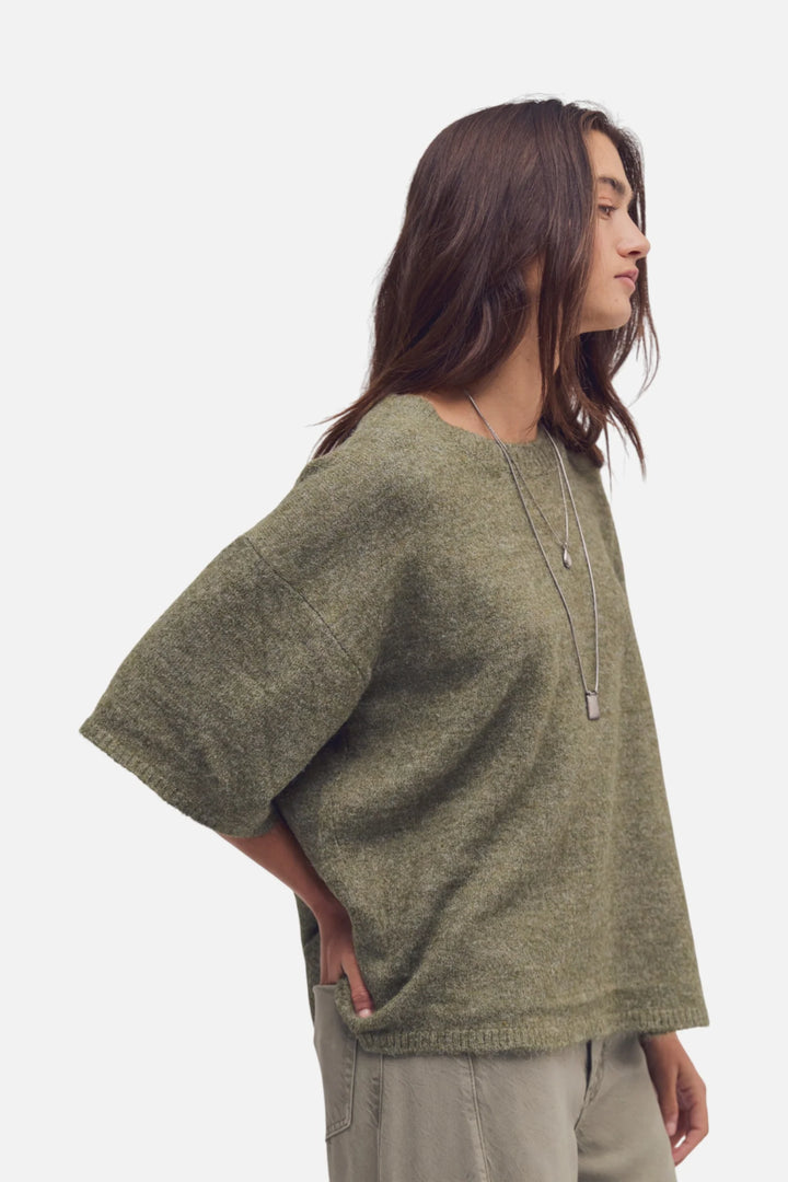 Margot Sweater Tee | Kalamata Melange