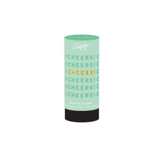Cheers Confetti Popper | Seafoam