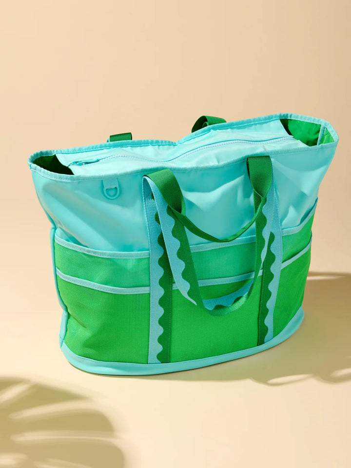 Camden Neoprene Tote, AQUA