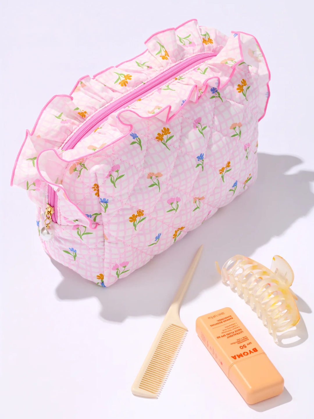 Multi Large Fancy Zip Pouch