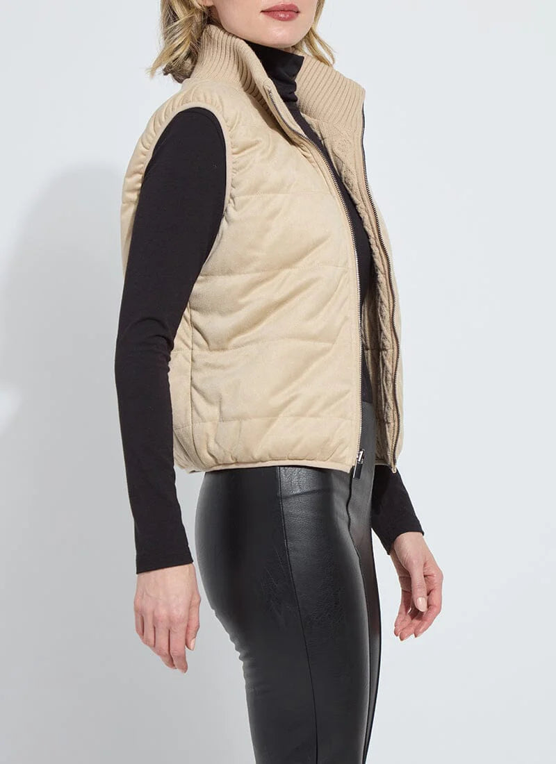 Petra Reversible Puffer Sweater Vest