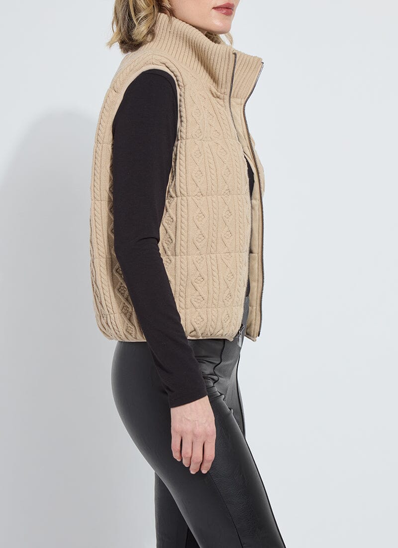Petra Reversible Puffer Sweater Vest