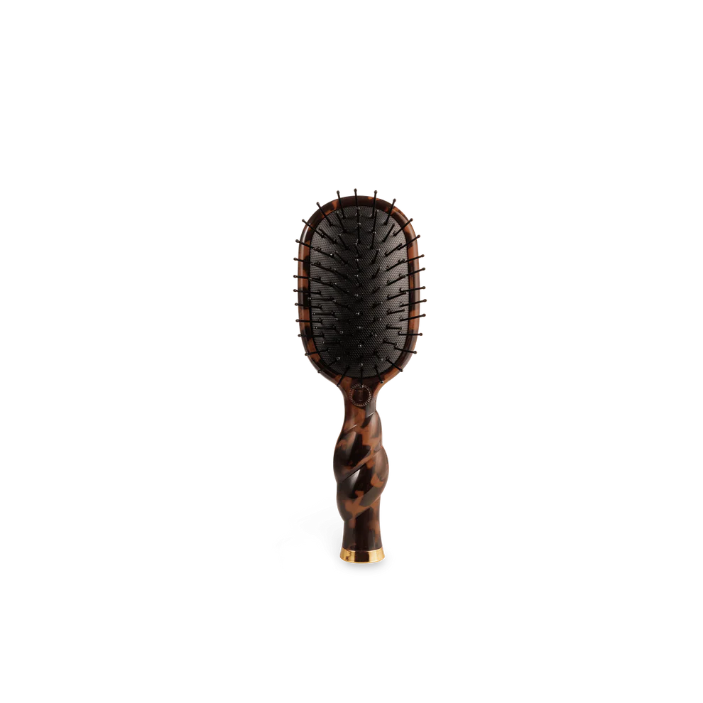Teleties Mini Detangler Hair Brush for Medium Hair Tortoise