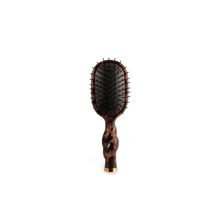 Teleties Mini Detangler Hair Brush for Medium Hair Tortoise
