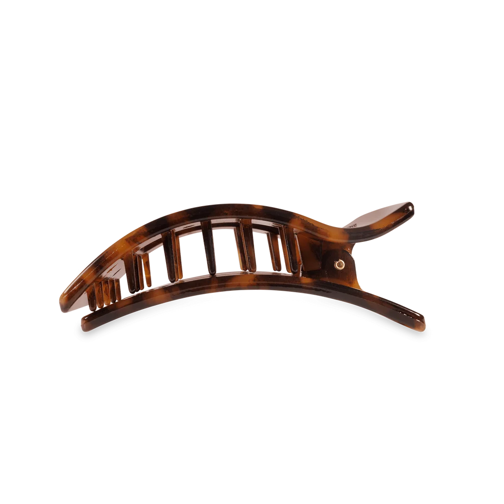 Flat Rectangle Medium Clip Tortoise