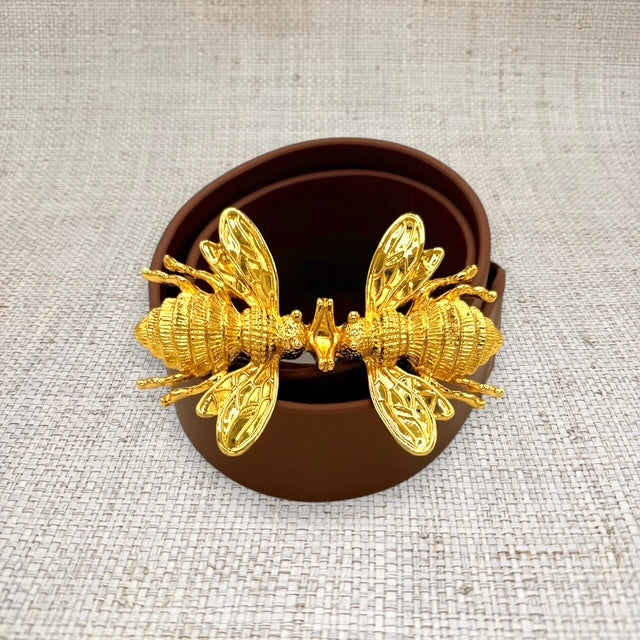 Garland Smooching Bees Belt Buckle