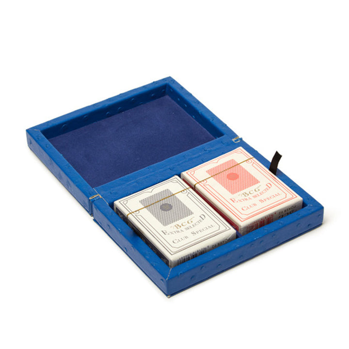 Brouk &amp; Co Paige Poker Card Set | Blue Ostrich