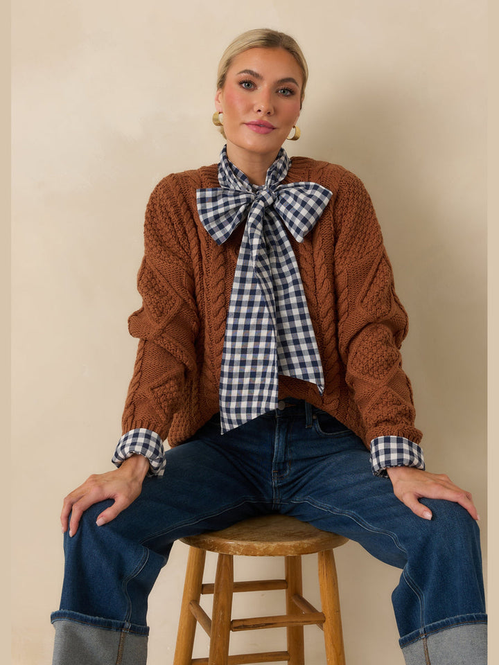 Parker Blouse | Navy Check