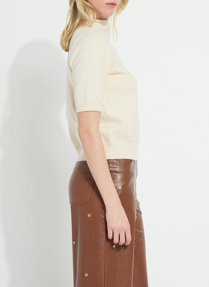 Delphine Short Sleeve Sweater | Buttercream